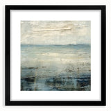 Abstract strokes wall art framed in black with a mat, showcasing vibrant colors and dynamic patterns, perfect for modern home decor and artistic ambiance.