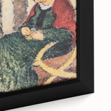 Modern Wall Art: Lady with Red Shawl - Contemporary Art Print