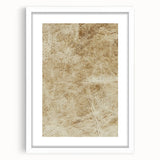 Abstract strokes wall art framed in white with a mat, showcasing a modern design that enhances contemporary decor. Ideal for living rooms or offices.