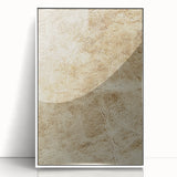 Framed abstract wall art showcasing vibrant strokes in shades of blue, pink, and gold, set against a white background, adding a contemporary touch to home decor.