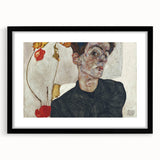 Modern Wall Art: Egon Schiele’s Self-Portrait with Physalis