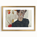 Modern Wall Art: Egon Schiele’s Self-Portrait with Physalis