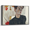 Modern Wall Art: Egon Schiele’s Self-Portrait with Physalis