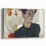 Modern Wall Art: Egon Schiele’s Self-Portrait with Physalis