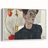 Modern Wall Art: Egon Schiele’s Self-Portrait with Physalis