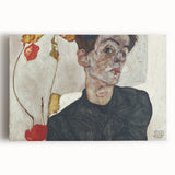 Modern Wall Art: Egon Schiele’s Self-Portrait with Physalis