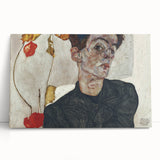 Modern Wall Art: Egon Schiele’s Self-Portrait with Physalis
