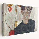 Modern Wall Art: Egon Schiele’s Self-Portrait with Physalis