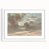 Romanticism Art: Stormy Sunset Cloud Study by John Constable
