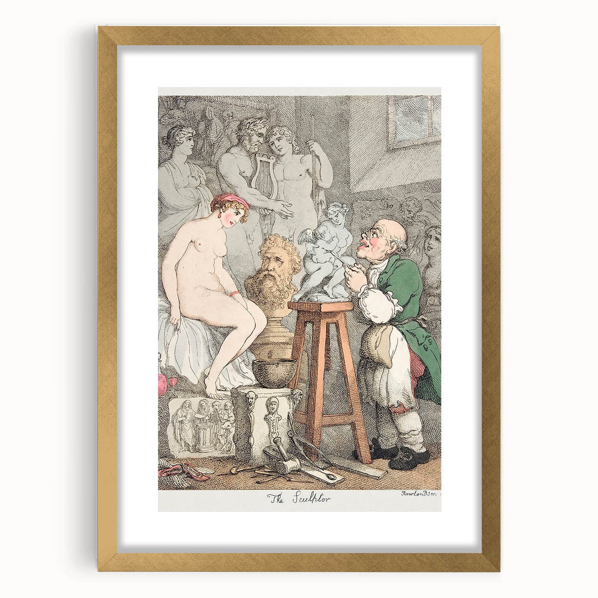 18th Century Neoclassical Equestrian Art Print of Countess
