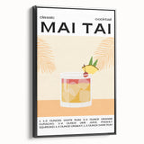 Black and white vintage poster art of a landscape on framed canvas, ideal for bedroom wall decor.