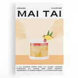 Large black and white stretched canvas depicting various kitchen utensils, ideal for kitchen wall art.