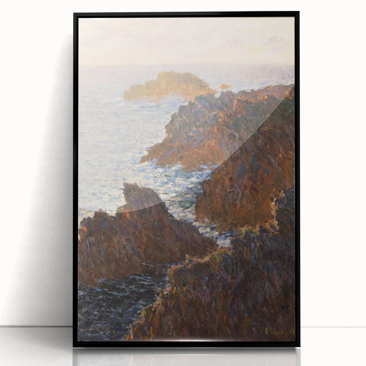 Impressionist Wall Art: Claude Monet's Rocks at Belle Isle Print