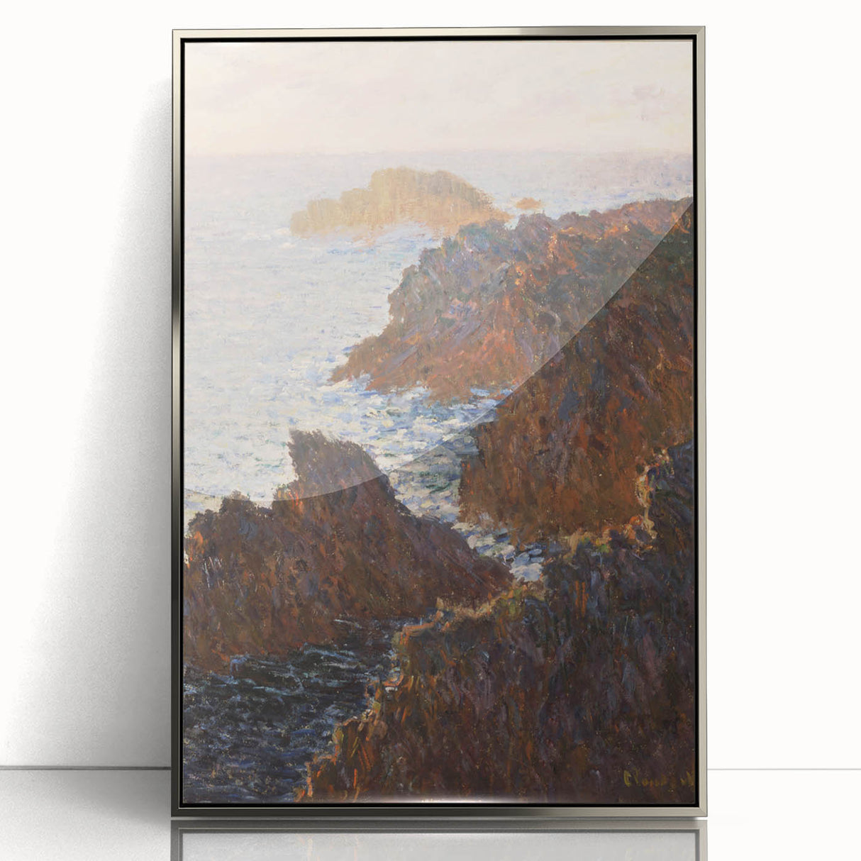 Impressionist Wall Art: Claude Monet's Rocks at Belle Isle Print