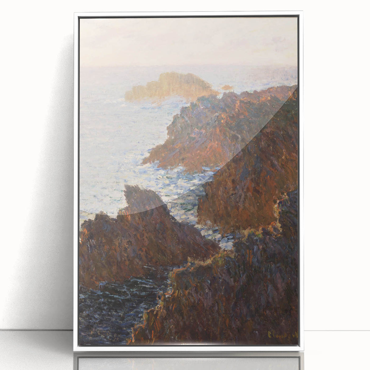 Impressionist Wall Art: Claude Monet's Rocks at Belle Isle Print