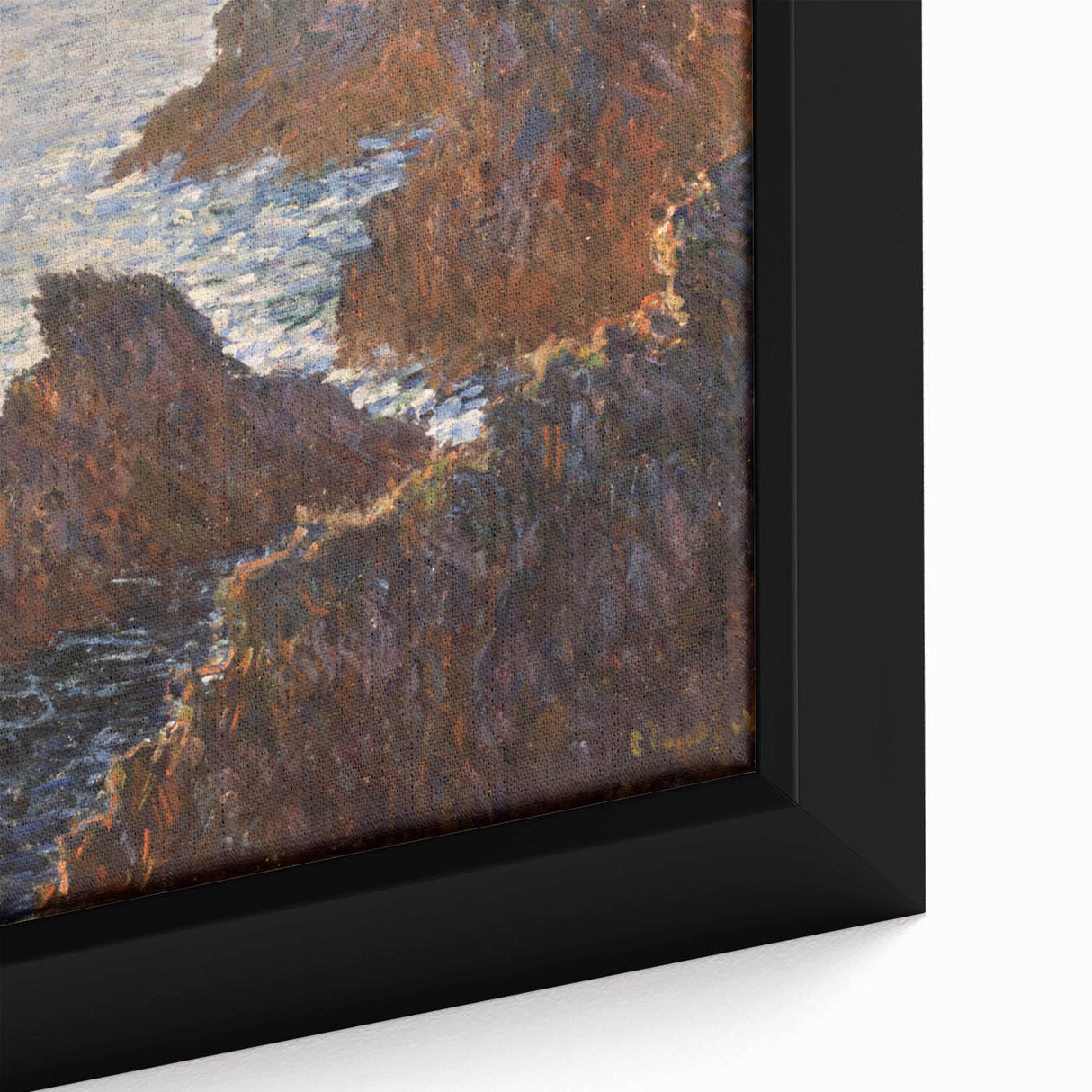 Impressionist Wall Art: Claude Monet's Rocks at Belle Isle Print