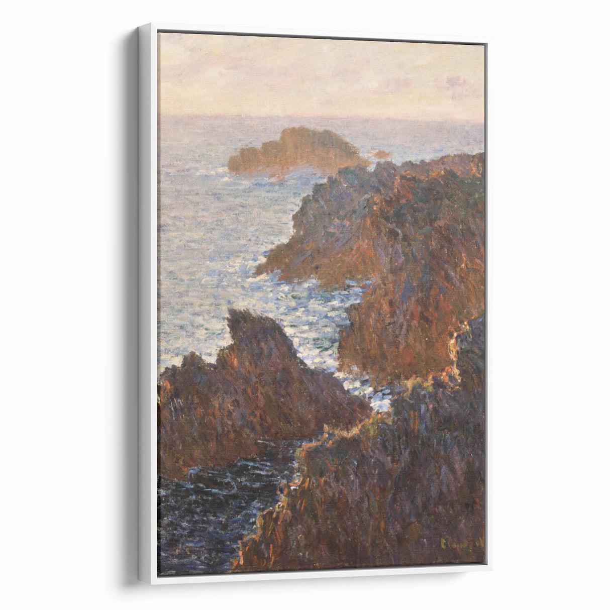 Impressionist Wall Art: Claude Monet's Rocks at Belle Isle Print