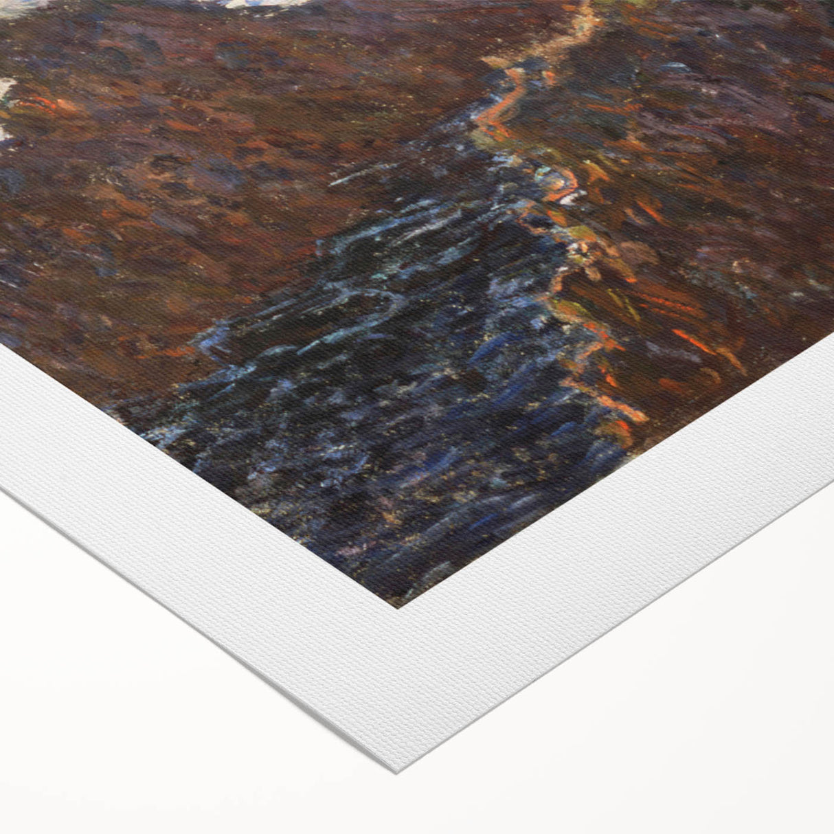 Impressionist Wall Art: Claude Monet's Rocks at Belle Isle Print