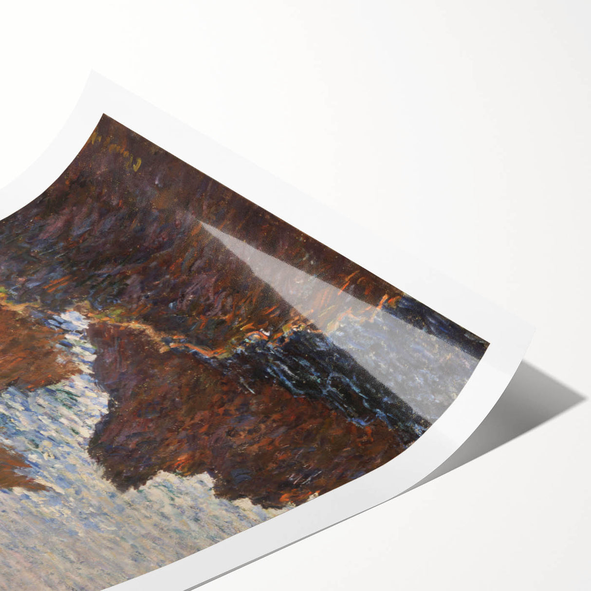 Impressionist Wall Art: Claude Monet's Rocks at Belle Isle Print