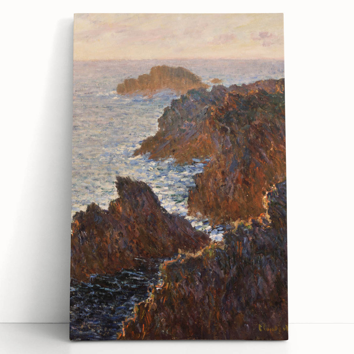 Impressionist Wall Art: Claude Monet's Rocks at Belle Isle Print