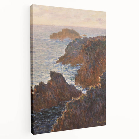 Impressionist Wall Art: Claude Monet's Rocks at Belle Isle Print