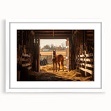Barn frame design in landscape format, featuring a clean white mat, showcasing elegant simplicity suitable for modern decor. Ideal for displaying artwork or photographs.