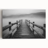 Vibrant landscape canvas art showcasing a serene bridge over a tranquil river, surrounded by lush greenery, perfect for enhancing home decor and creating a calming atmosphere.