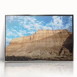 Framed acrylic artwork showcasing a vibrant landscape of canyons, featuring rich earthy tones and intricate details, ideal for modern home decor.