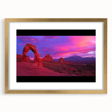Elegant gold-framed landscape artwork showcasing a serene desert scene, featuring warm earth tones and a stylish mat, perfect for home decor enhancement.