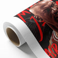 Iconic Pop Art Wall Art - Jordan Canvas with Red and Black