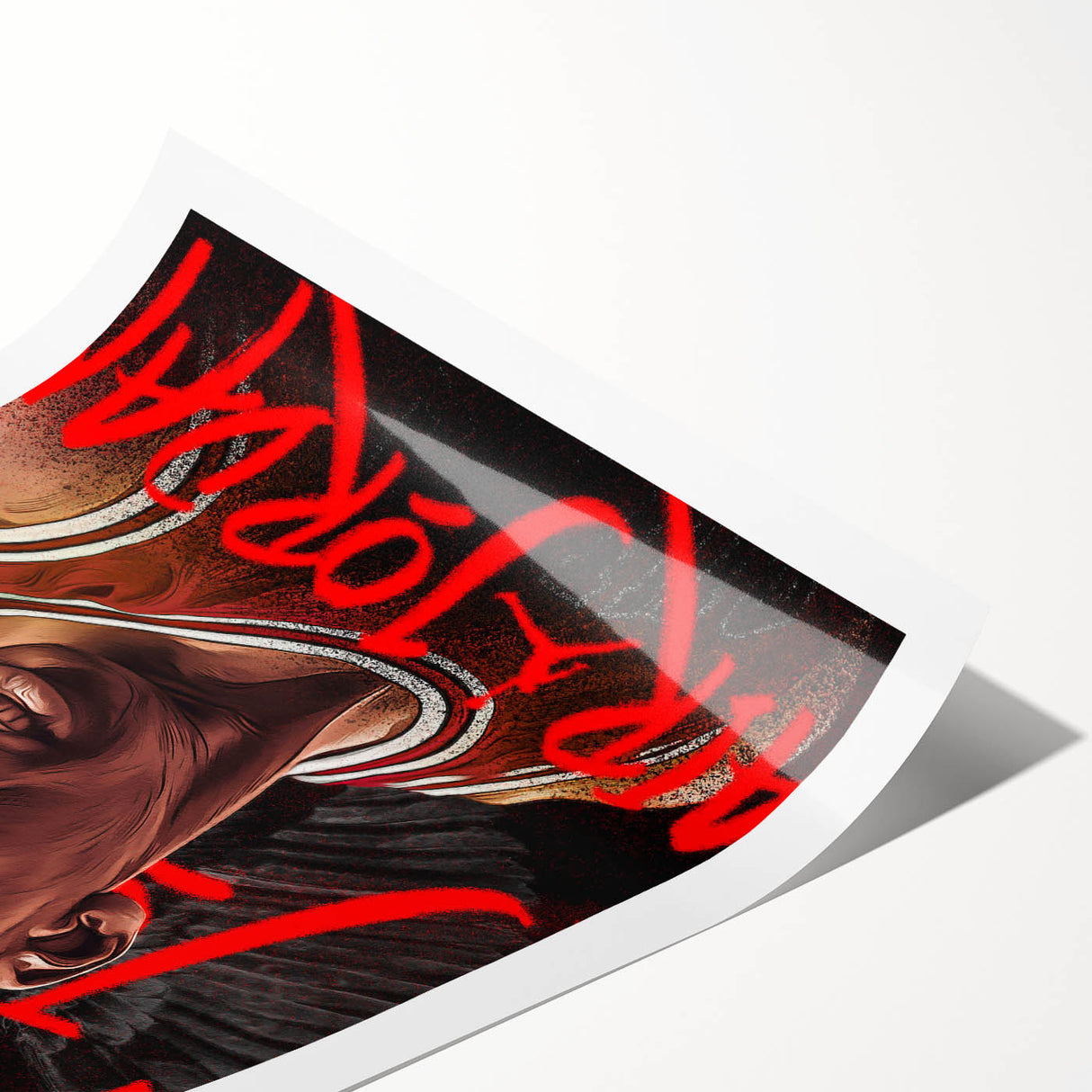 Iconic Pop Art Wall Art - Jordan Canvas with Red and Black
