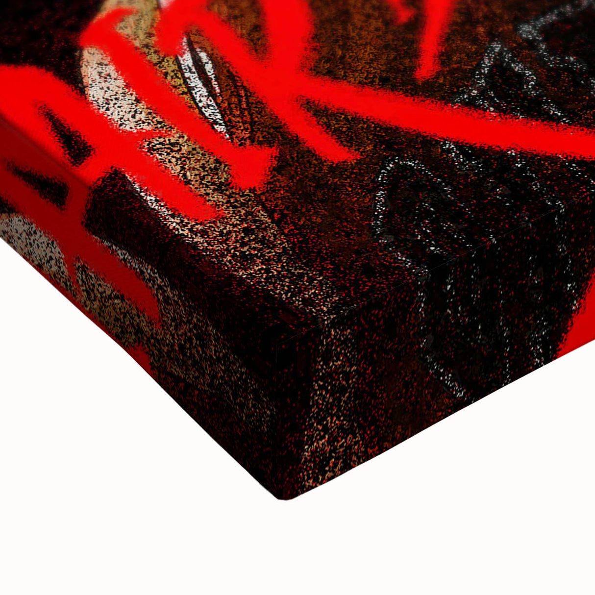 Iconic Pop Art Wall Art - Jordan Canvas with Red and Black