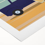 Retro Malibu Travel Poster – Vintage Prints & Classic Surf Art