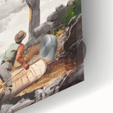 Realism Art Prints - The Eagle’s Nest by Winslow Homer