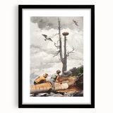 Realism Art Prints - The Eagle’s Nest by Winslow Homer