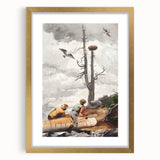 Realism Art Prints - The Eagle’s Nest by Winslow Homer