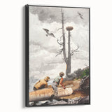 Realism Art Prints - The Eagle’s Nest by Winslow Homer