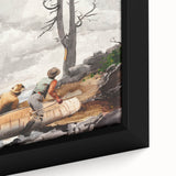 Realism Art Prints - The Eagle’s Nest by Winslow Homer