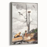 Realism Art Prints - The Eagle’s Nest by Winslow Homer