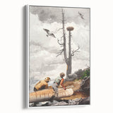 Realism Art Prints - The Eagle’s Nest by Winslow Homer