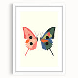 Colorful Butterfly Nursery Wall Art - Kids Room Art Prints
