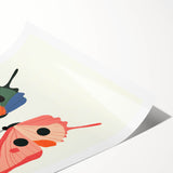 Colorful Butterfly Nursery Wall Art - Kids Room Art Prints