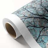 Art deco poster featuring a stylized spring scene in pastel shades on rolled canvas, ideal for nursery wall art.