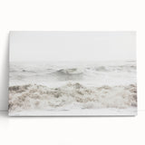 Large black and white stretched canvas depicting a summer scene, ideal for kitchen wall art or bedroom ambiance.