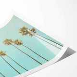 Extra large wall art featuring minimalistic line art flowers in muted earth tones on rolled canvas.