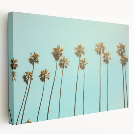 Large abstract art on stretched canvas featuring vibrant summer hues, ideal for kitchen wall art.