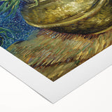 Art deco poster featuring a stylized cityscape in monochrome shades on rolled canvas, suitable for dining room decor.