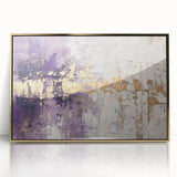 Framed abstract wall art featuring dynamic gold strokes on a textured background, perfect for modern decor. Ideal for enhancing living spaces with elegance.
