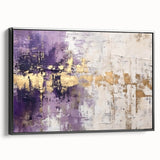 Framed abstract strokes wall art in black, showcasing dynamic brushwork and modern design, displayed at an angle to highlight its depth and texture. Ideal for contemporary decor.
