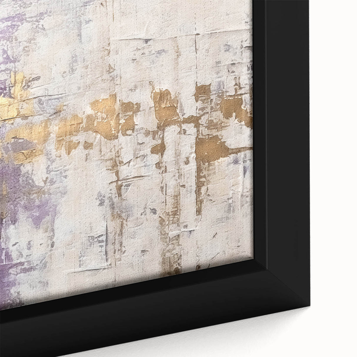 Close-up of abstract strokes wall art in a modern frame, showcasing vibrant colors and textures that enhance contemporary decor. Ideal for living spaces or offices.